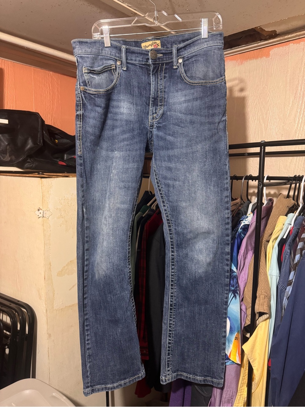 Wrangler 20X Style 42 Vintage Boot Jeans Mens 32x32 Blue Western Cowboy Denim